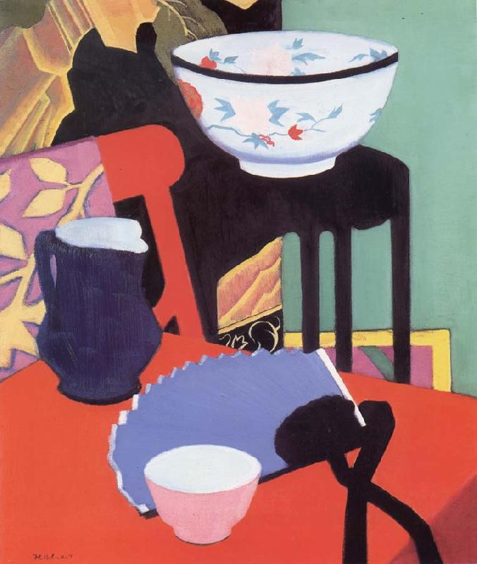 Francis Campbell Boileau Cadell The Blue Fan oil painting image